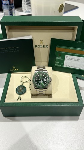 2018 rolex submariner - rolex, green