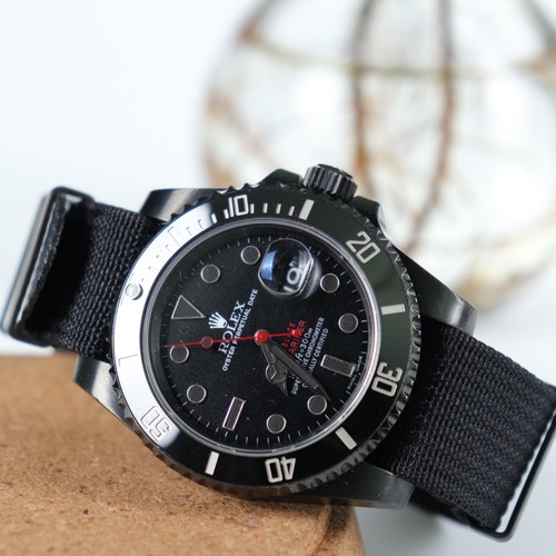 Rolex titan black submariner - rolex,