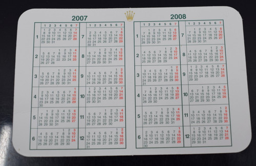 Rolex date calender 2007 - rolex,