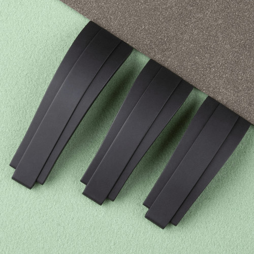 20mm black premium rubber - black,